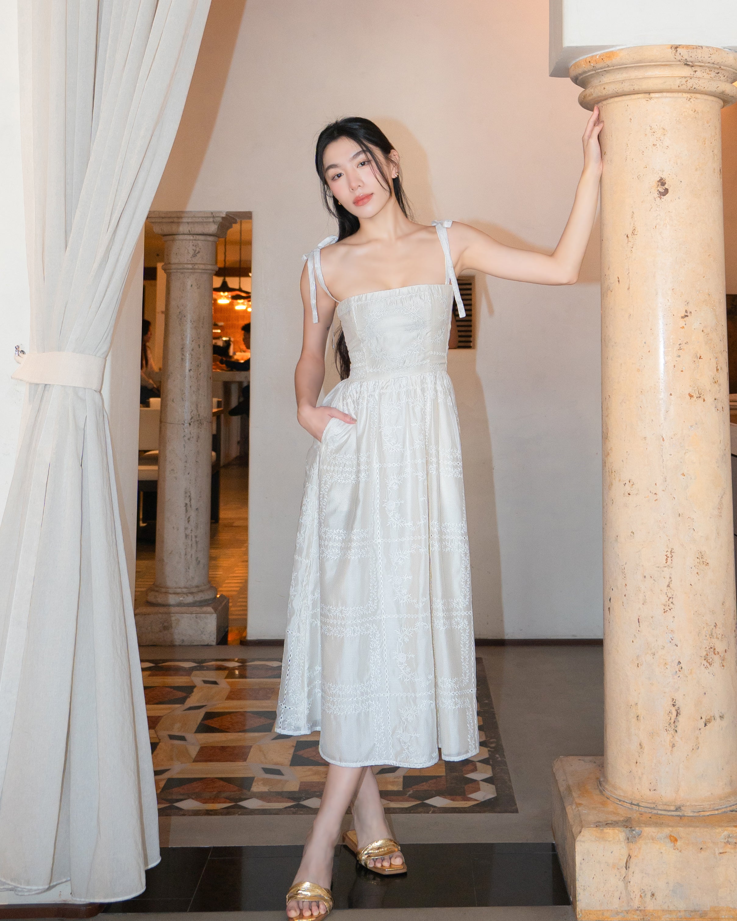 Limited Edition ELIZABETH Dress in Dreamy Embroidery