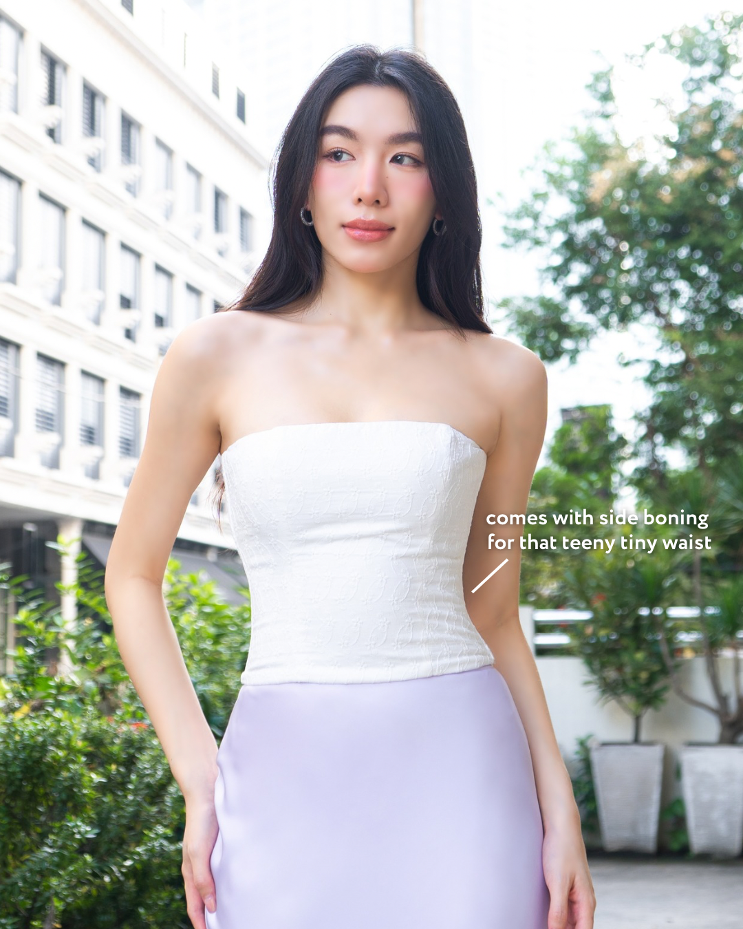 MICHELLE Top in Cotton Embroidery