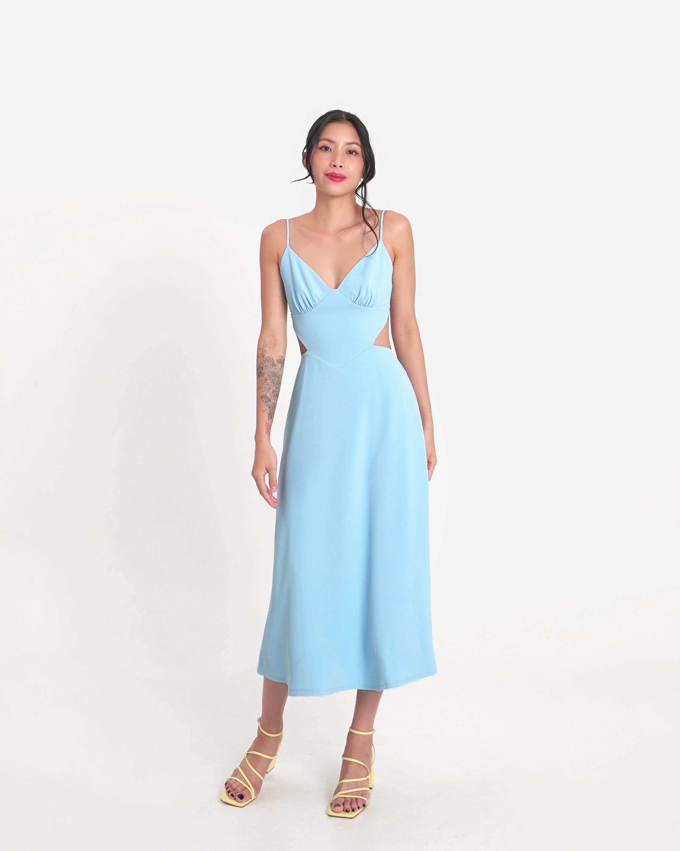 VENICE Midi Dress in Sky Blue
