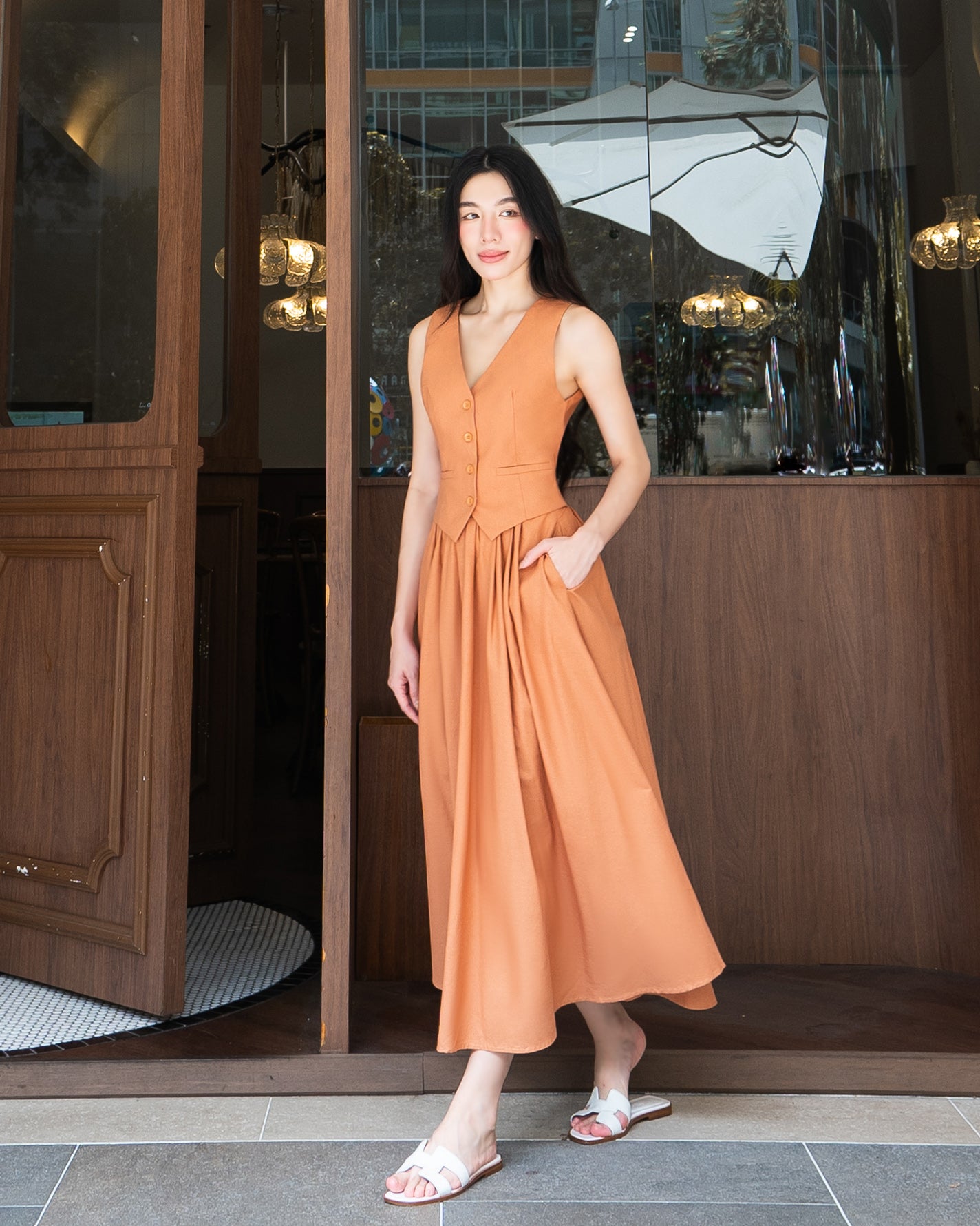 NAT Skirt in Caramel Latte