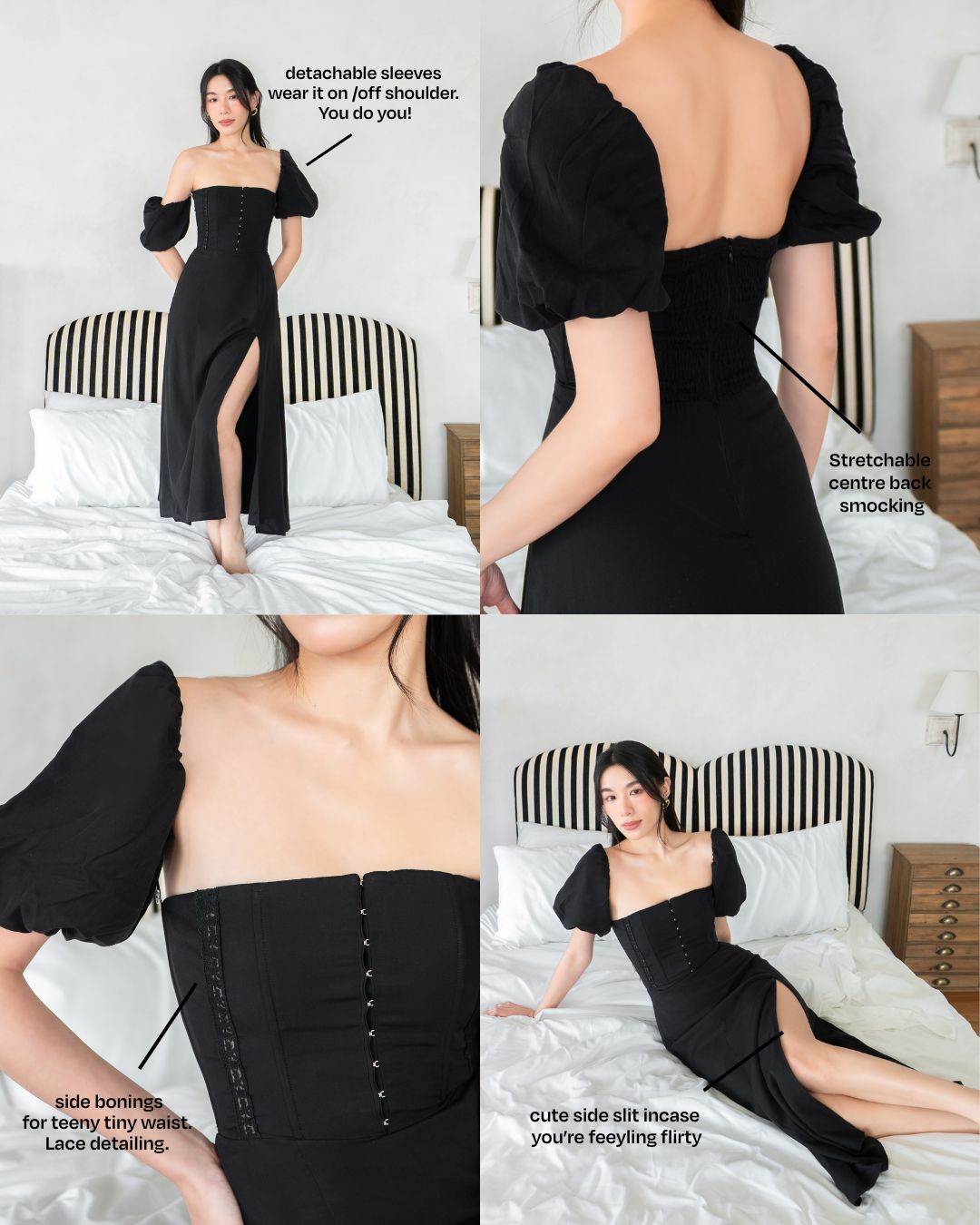 DAWN Lace Dress in Black