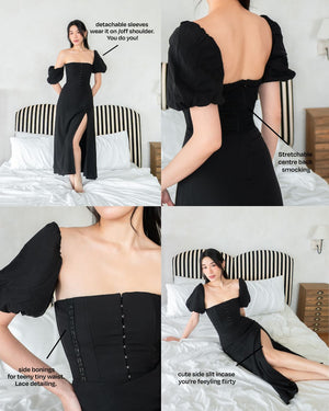 DAWN Lace Dress in Black