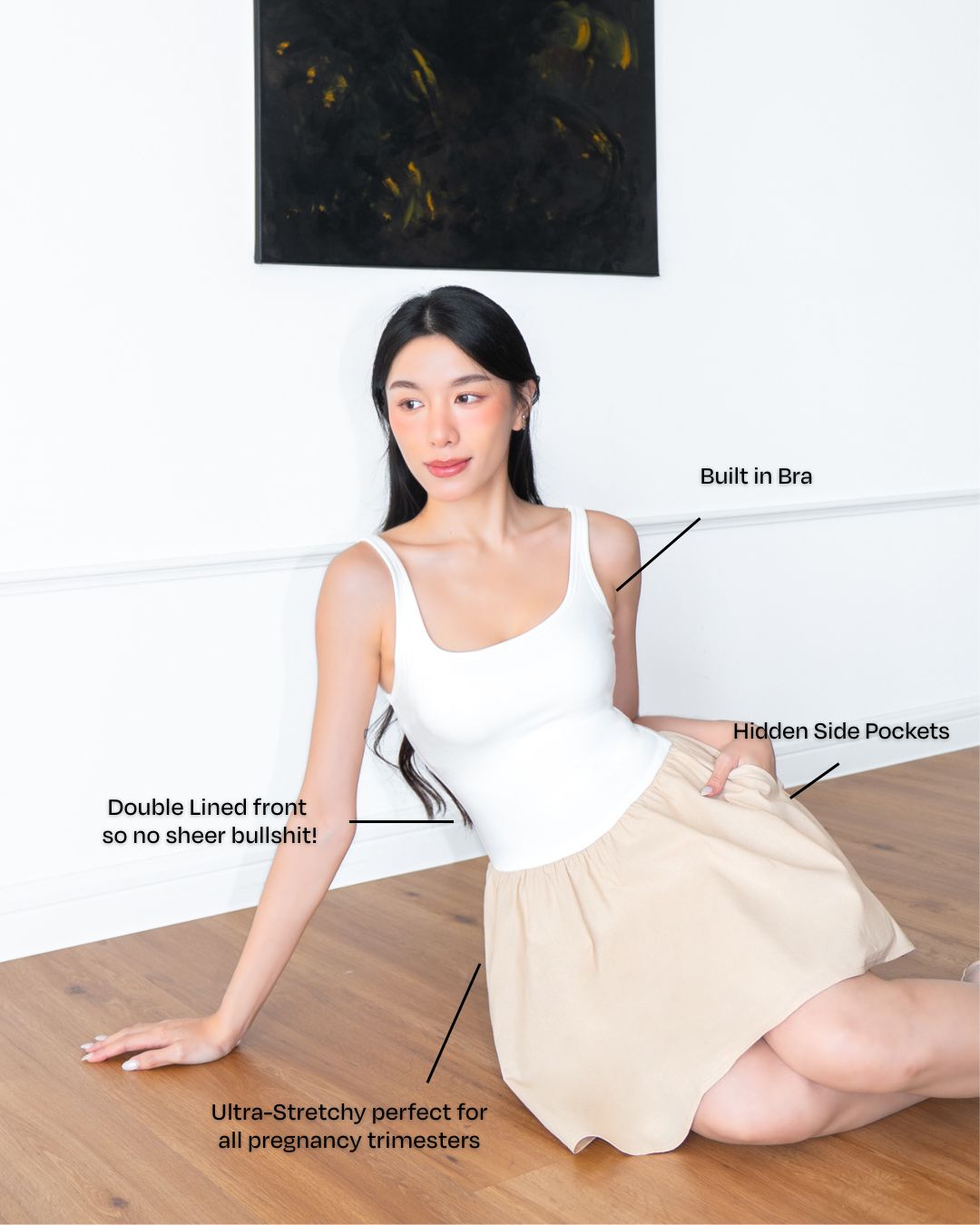 MADDY in White & Almond