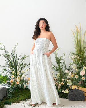 ANNA Dress in Enchanted Green (runs slightly larger)