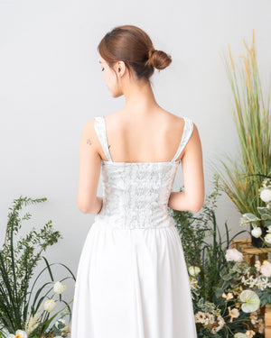 ODETTE Corset in Enchanted Print - runs larger