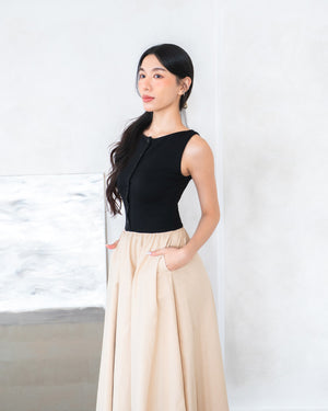 KATELYN in Black & Almond (runs slightly larger)
