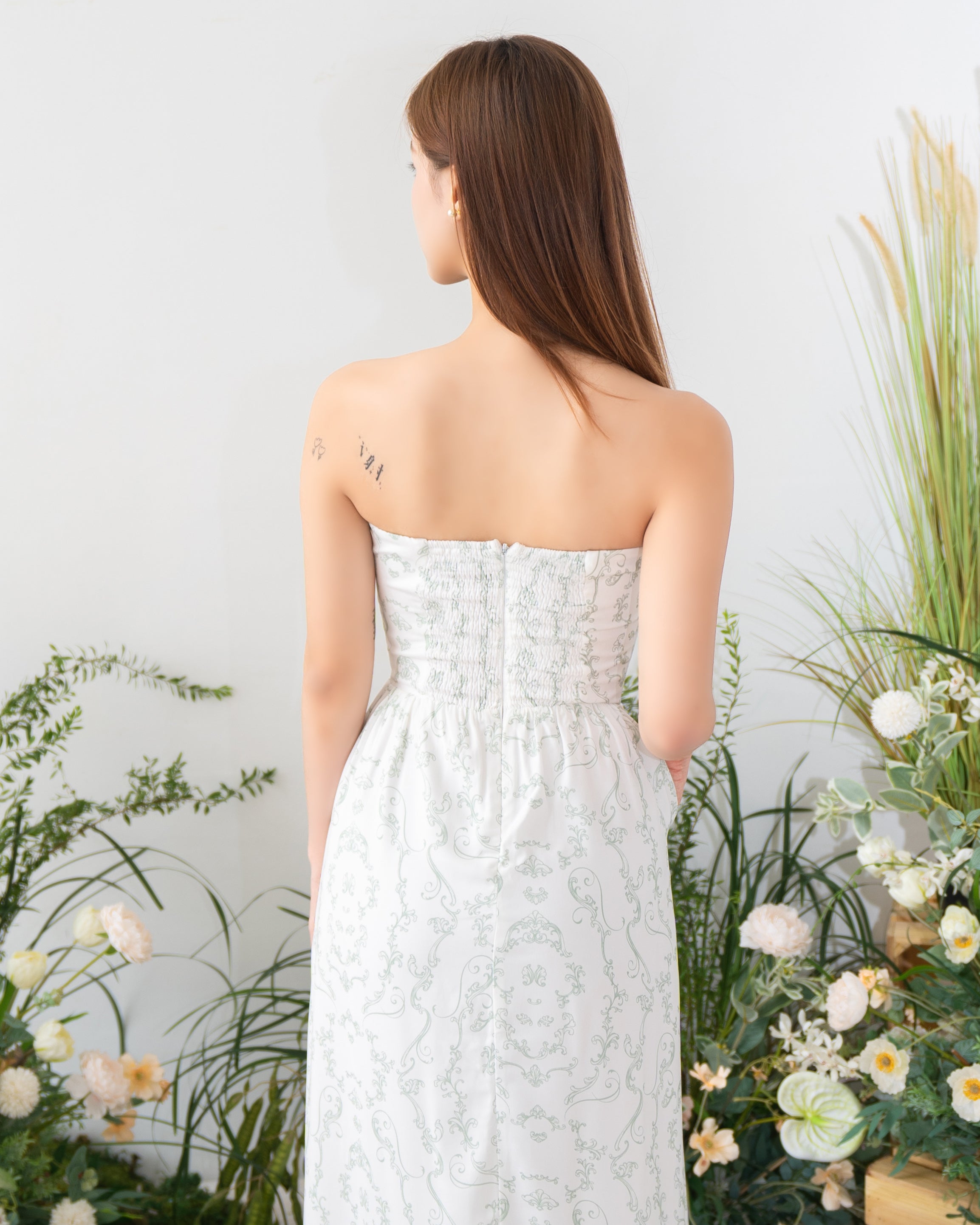 ANNA Dress in Enchanted Green (runs slightly larger)