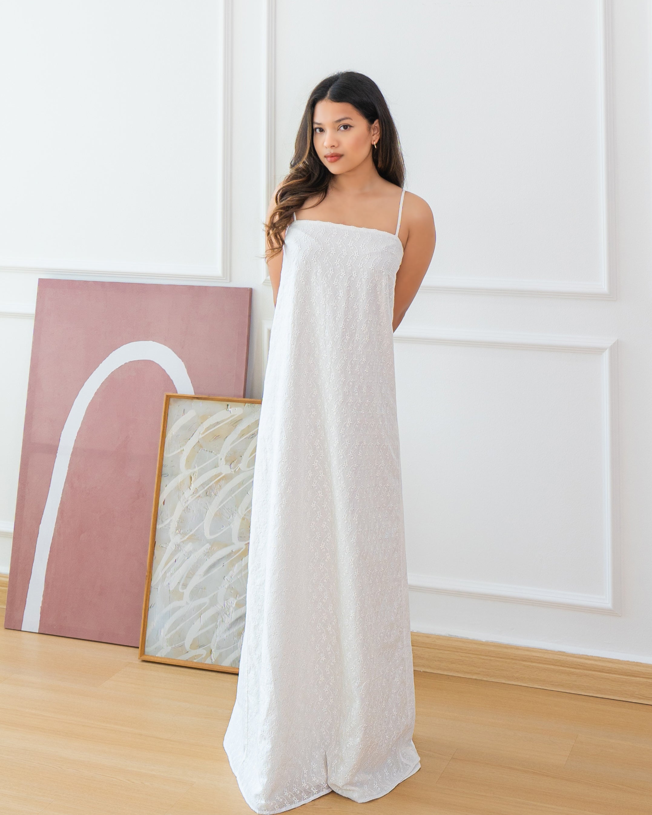 SOPHIA Dress in Cotton Embroidery