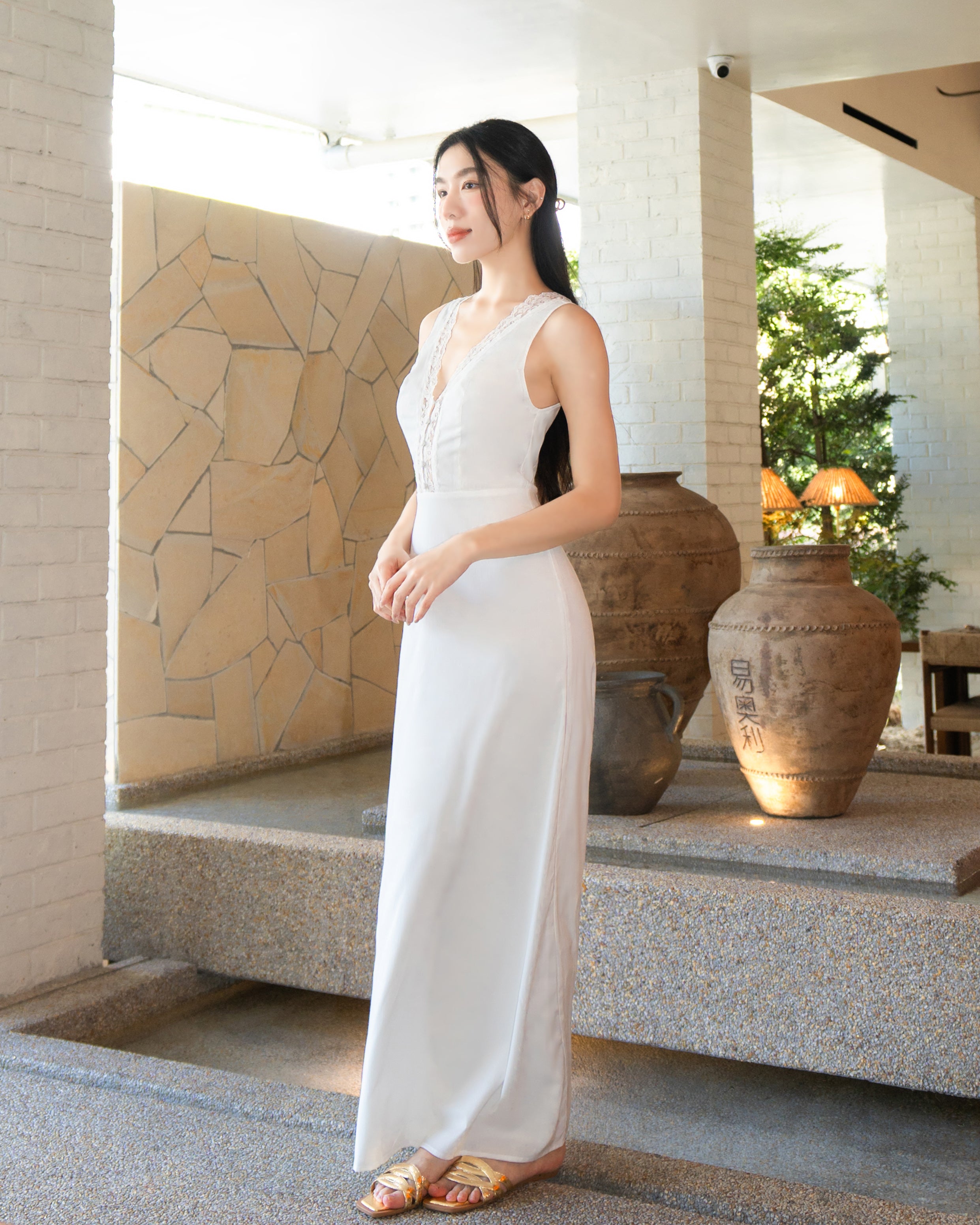 PENELOPE Lace Dress in White PENELOPE Lace Dress in White