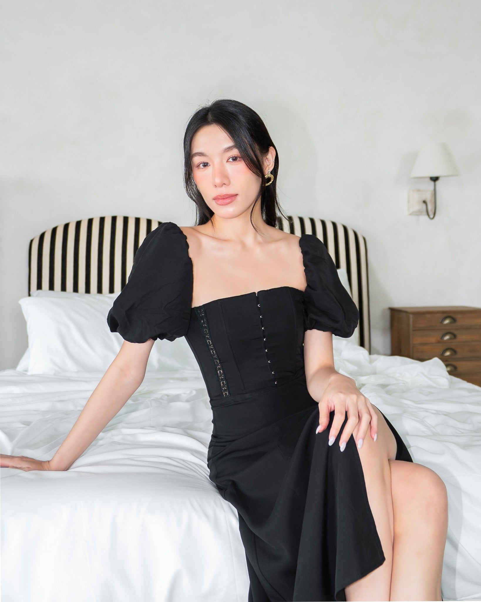 DAWN Lace Dress in Black