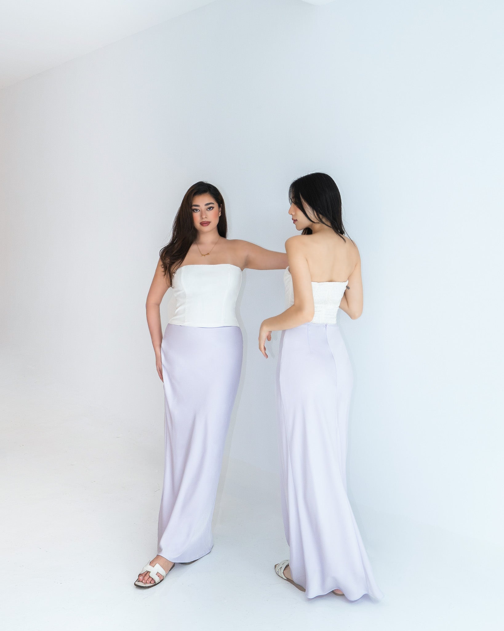 JO Maxi Skirt in Lilac - runs slightly smaller