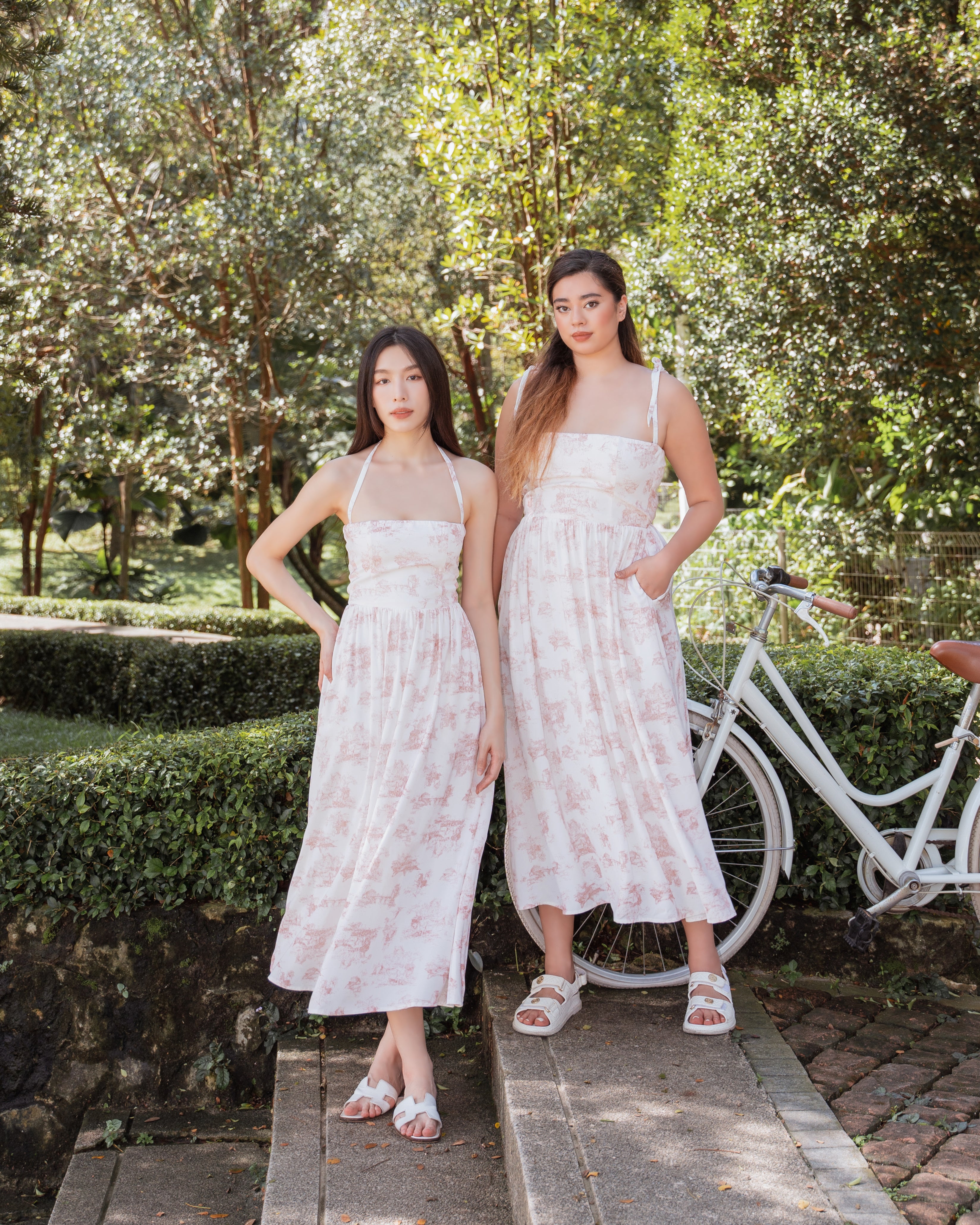 ELIZABETH Dress in Nude Print