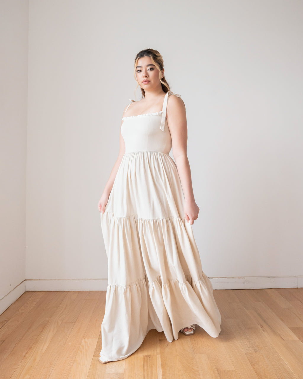 BELLE Maxi Dress in Cream