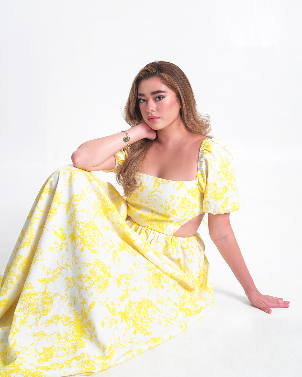 AMALFI Maxi Dress in Lemon Yellow