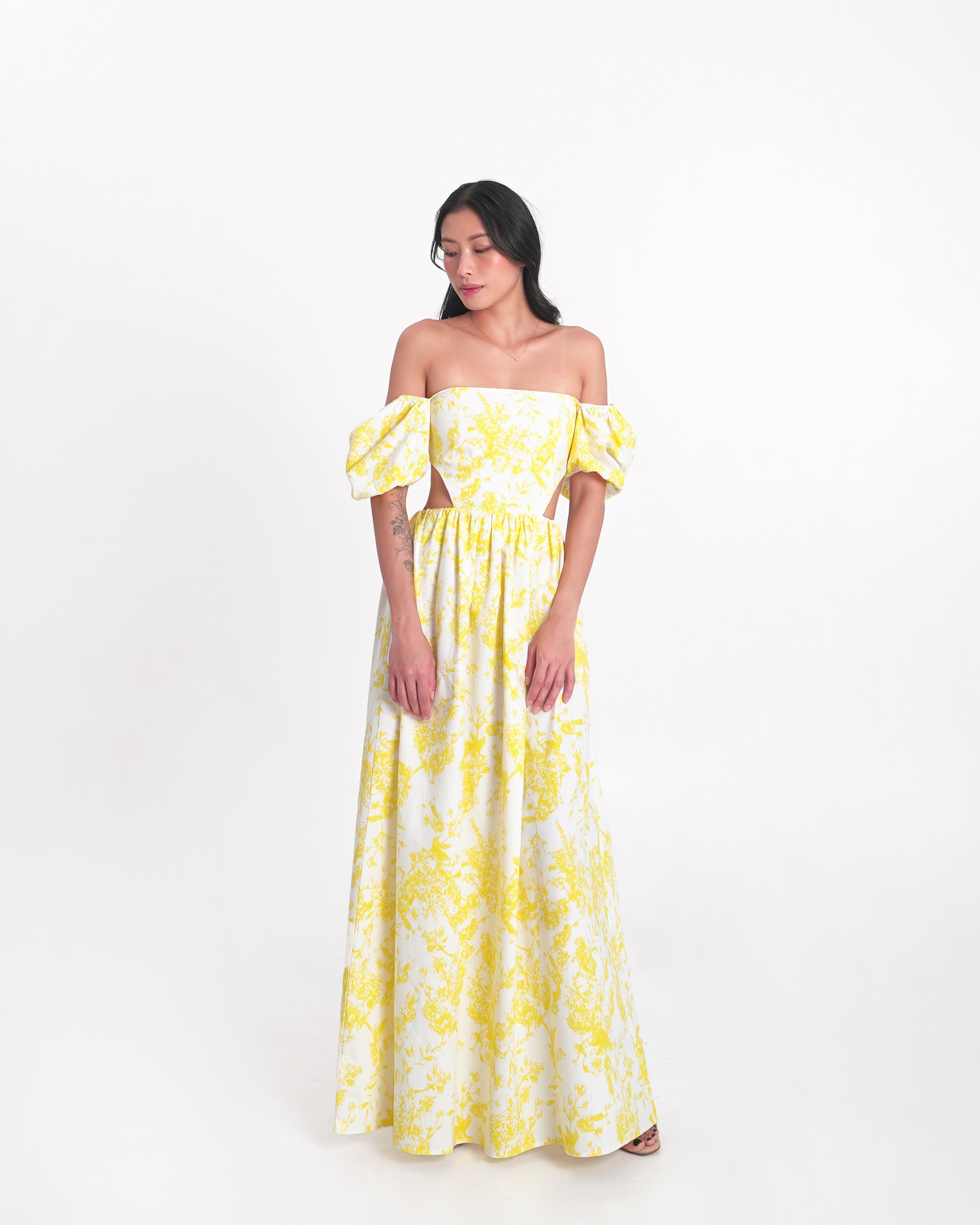AMALFI Maxi Dress in Lemon Yellow