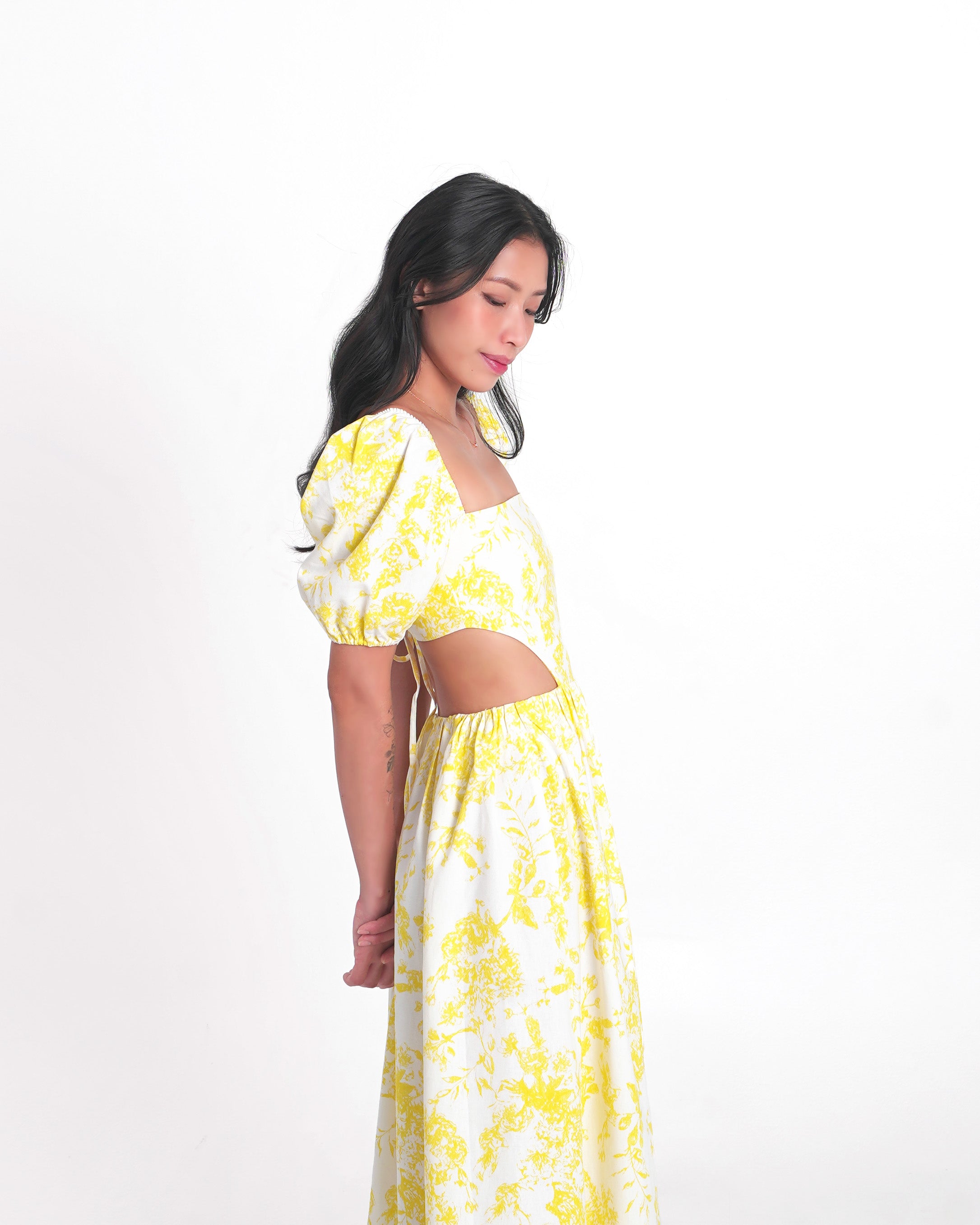 AMALFI Maxi Dress in Lemon Yellow