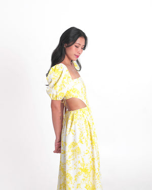 AMALFI Maxi Dress in Lemon Yellow