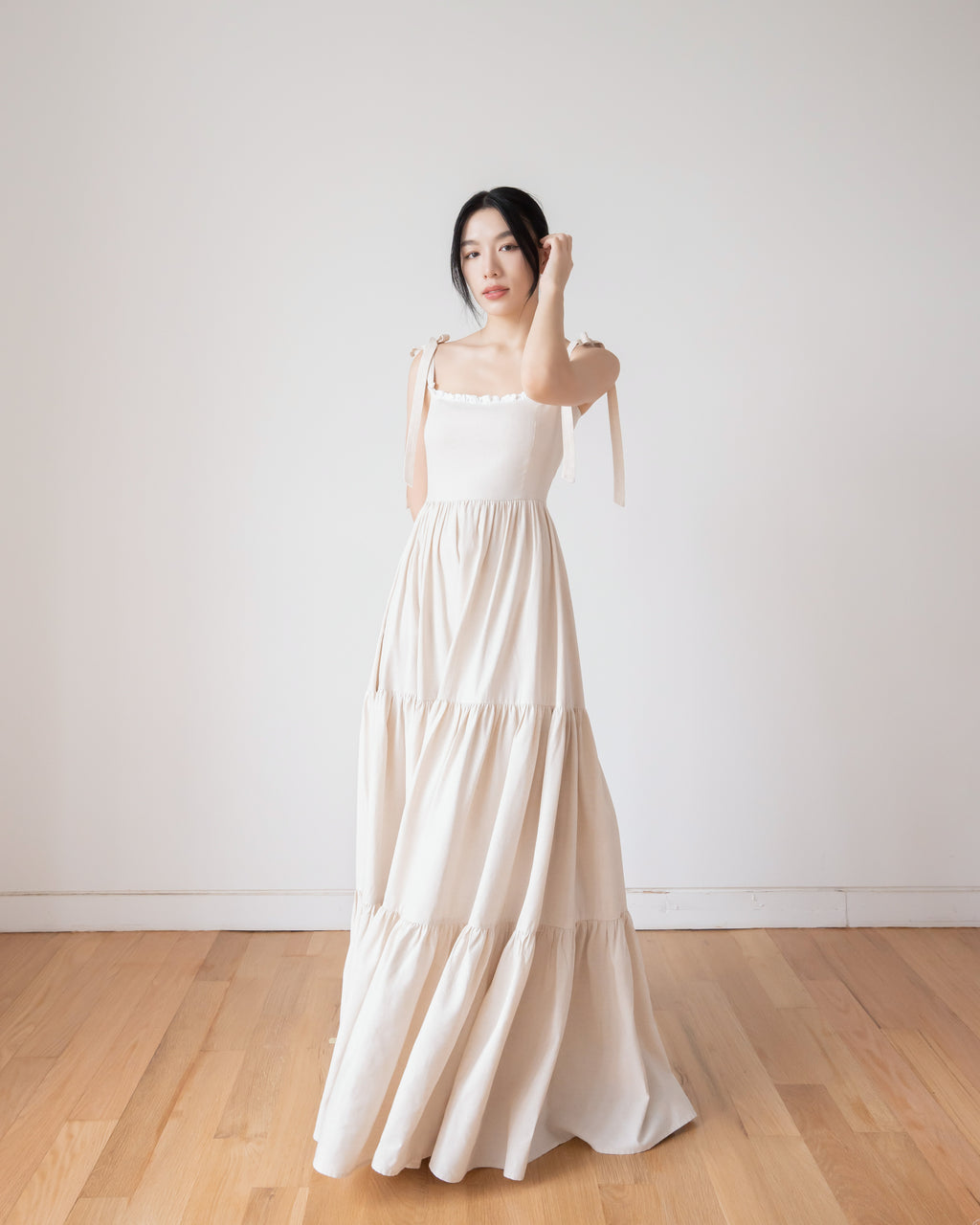 BELLE Maxi Dress in Cream