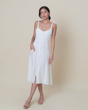 EMILY Midi Dress in White