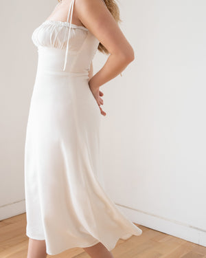 ANASTASIA Midi Dress in White