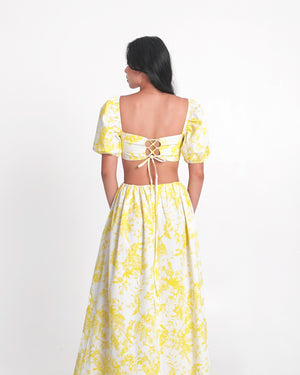 AMALFI Maxi Dress in Lemon Yellow