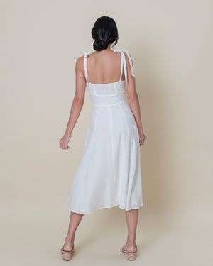 EMILY Midi Dress in White