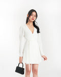 MADISON Wrap Dress in White