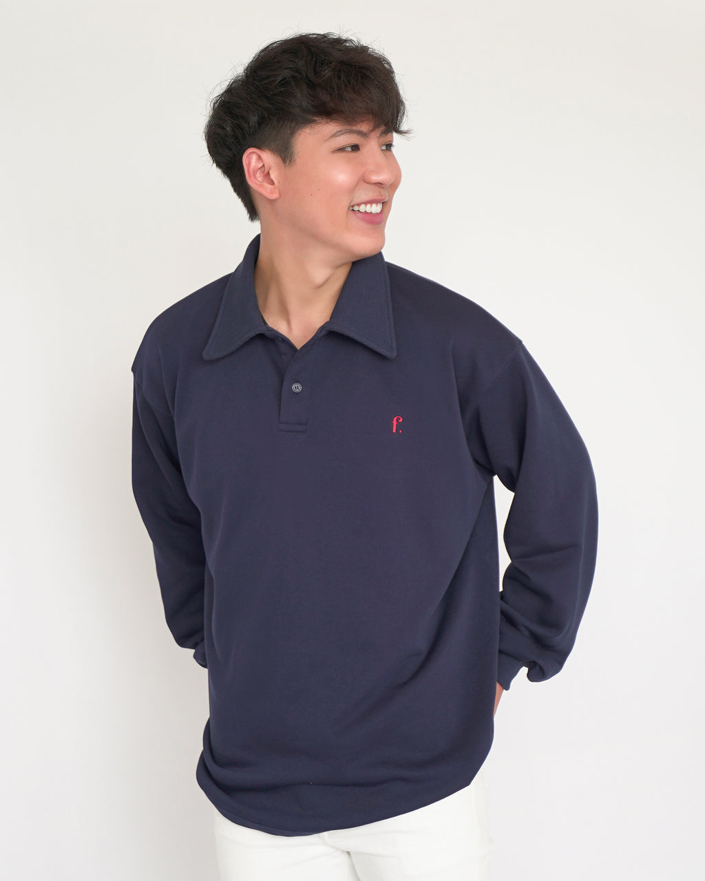 JOELLE Oversize Sweater Top only in Navy Blue