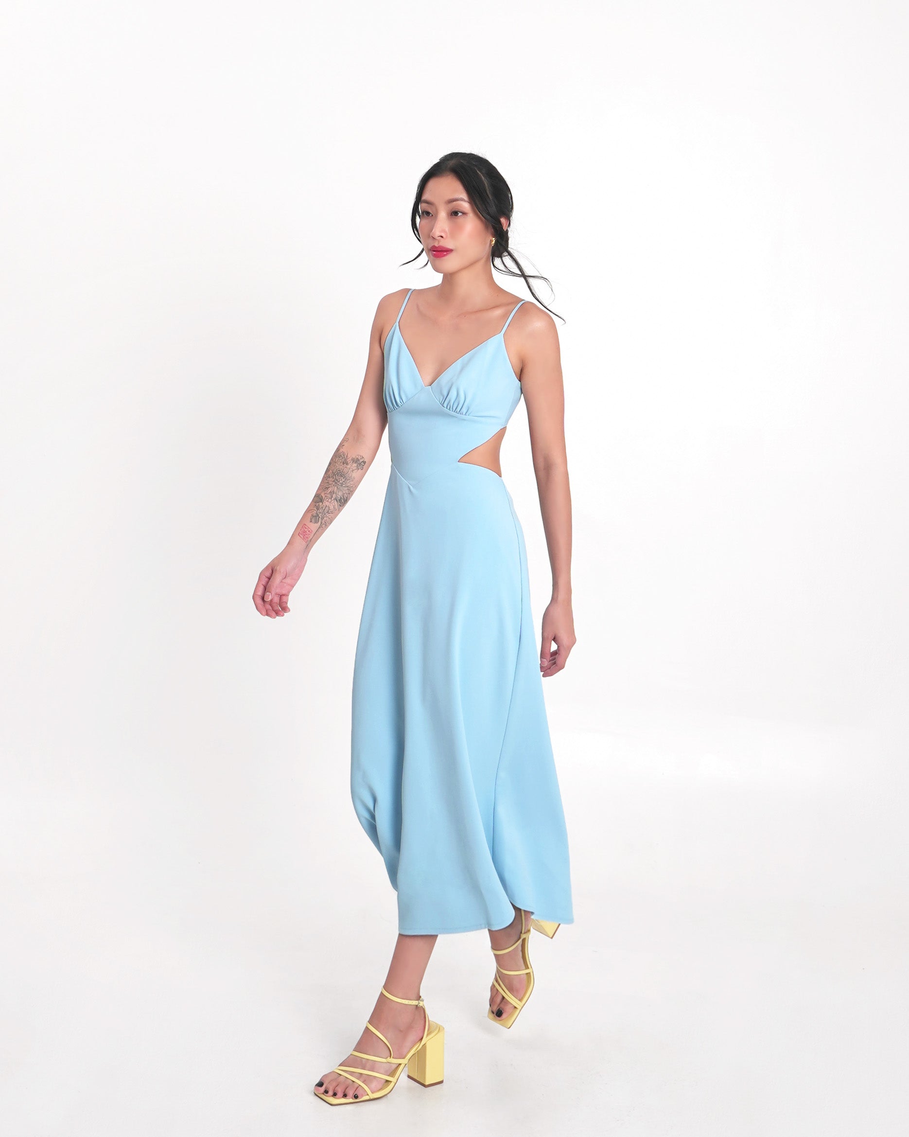 VENICE Midi Dress in Sky Blue