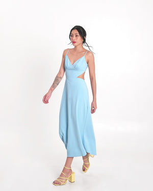 VENICE Midi Dress in Sky Blue