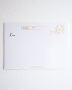 FONDEST GREETING CARD with Gold Foil