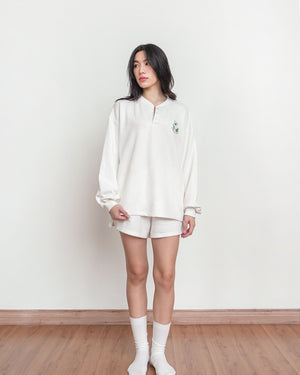 BASS Unisex Sweater Top in White